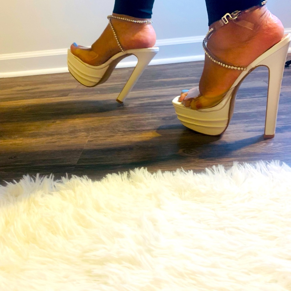 Theheelplug white exotic heels